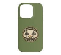 Hamac Camping Sleep Anywhere Wake Up Everywhere Humour Coque pour iPhone 14 Pro