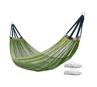 Hamac de camping, balançoire d'arbre d'extérieur avec filet, 260 x 130 cm, tissu respirant et léger, lit à suspendre portable pour arrière-cour, jardin, balcon, randonnée, voyage