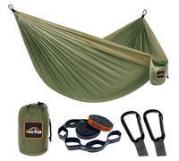 Hamac de camping, ultra-léger, portable, avec deux sangles pour l'attacher aux arbres