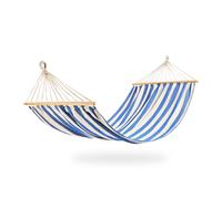 Hamac de jardin avec barre en bois 290 x 125 cm - Marbo Sport