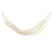 Hamac de jardin BELIANI Hamac en coton et polyester beige pour l'intérieur et l'extérieur Style Boho
