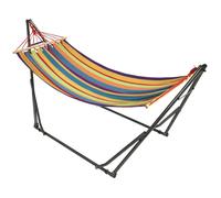 Hamac de Jardin Outsunny Acier 270x100x94cm multicolore