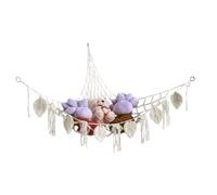 Hamac De Rangement Pour Peluches,Filet de Rangement pour Peluches - Organisateur Décor Bohème pour Mur Salon Chambre d'Maison Salle de Jeux ou Classe
