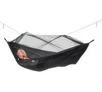 Hamac de voyage léger (500 g) - Portable et résistant - 275 cm x 140 cm - Avec housse - Noir
