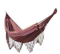 Hamac Detente - Hamac Double avec Franges Bordeaux