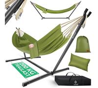 Hamac double avec support - KESSER - Lake - XXL - 200 kg - Kaki