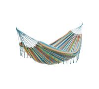 Hamac double franges pastel