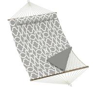 Hamac double - LUNSY - Spacieux pour deux personnes - Corde en coton doux - Housse rembourrée en polyester