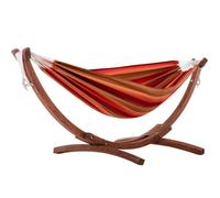 Hamac double Sunbrella avec support en pin - Vivere - Sunset - Bois massif - 2 personnes - 150 kg