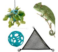 Hamac Dragon Barbu, hamac de Dragon Barbu, Chaise Longue pour Reptiles, grimpantes à Suspendre, Feuilles de Vigne de Jungle, décorations Flexibles pour lézards, Chaise Longue Serpent avec