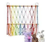 Hamac En Peluche - Filet D'angle De 120 Cm, Support Pour Animaux En Peluche, Organisateur De Rangement Suspendu, Support De Chambre Boho, Affichage En Maille Douce | Filet Durable Pour Chambres D'
