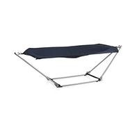 Hamac portable Campart Travel BE-0640 - Cadre pliant - Sac de rangement, mixte adulte, Gris, XL