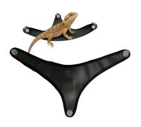 Hamac portable en serpent, ventouse respirante, lit de dragon barbu de 45,7 cm avec prise forte, filet en nylon avec fonction d'installation facile, accessoire compact pour réservoir de