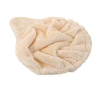Hamac pour Arbre à Chat, Nid Suspendu pour Chaton, 33 Cm | Structure Légère à Anneau Acier, Installation Facile, Beige, Usage Maison et Cage pour Petits Animaux