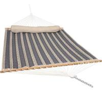 Hamac rembourré en tissu pour 2 personnes avec tiges - Très résistant - Idéal pour le jardin et le camping