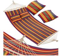 Hamac - TECTAKE - Hamac EDEN 2 places, tissu résistant pour extérieur ou intérieur, capacité de 240 kg, 230 x 145 cm - Multicolore