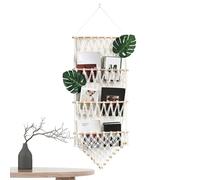 Hamac tissé bohème avec pompons pour dortoir, appartement, chambre d'enfant, salon, fête, entrée