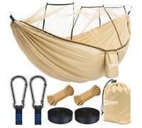 Hamac touristique avec moustiquaire, double, grand, 330 x 140 cm, 200 kg, jardin, RANGER Sahara