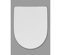 Hamberger Diana S100 Abattant WC avec charnière en acier inoxydable Take Off Blanc