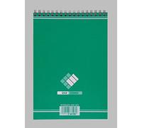 Hamelin 001 Lot de 40 Bloc-Notes Sténo A5 Uni 180 Pages Reliure Intégrale Couverture Carte Verte