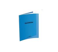 Conquerant Cahier Classique agrafé 17x22 cm 48 p 90 g Seyès couverture polypro bleu