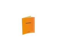 Cahier - CONQUERANT - Seyès - 96 pages - 90 g/m² - Couverture polypropylène orange - 17 x 22 cm