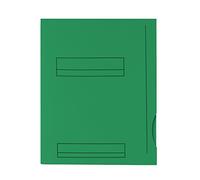 Hamelin 48698 Chemise Fast Imprimée 240 x 315 mm 2 Rabats Encoche Latérale Emplacement Carte Visite Lot de 50 Vert