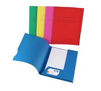 Chemises dossier 2 rabats Oxford 24 x 32 cm 5 couleurs vives assorties - Paquet de 50
