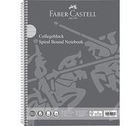 Hamelin GMBH Elba Faber Castell 10418 Cahier de collège DIN A4, 80 feuilles/90 g/m², certifié FSC, papier fin sans bois, fabriqué en Allemagne, ligné, bord des deux côtés, 1 pièce