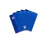 Hamelin Paperbrands 384405021 - Lot de 5 blocs-bureau 50 feuilles A4 lignées papier optique 90 g/m² 9 mm (Import Allemagne)