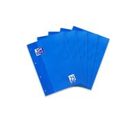 Hamelin Paperbrands 384405025 Lot de 5 blocs-bureau 50 feuilles A4 lignées avec marges papier optique 90 g/m² 9 mm (Import Allemagne)