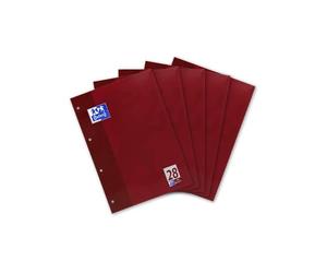 Hamelin Paperbrands 384405028 Lot de 5 blocs-bureau 50 feuilles A4 quadrillées avec marges papier optique 90 g/m² 5 mm (Import Allemagne)