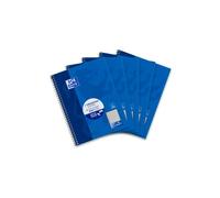 Hamelin Paperbrands 384508028 Lot de 5 cahiers à spirale 80 feuilles A5 quadrillées papier optique 90 g/m² 5 mm (Import Allemagne)