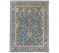 HAMID - Tapis Bleu Gadea, 100% Laine pour Salon et Chambre (300 x 200 cm)