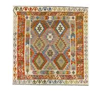 HAMID Tapis carré Kilim Herat, tissé à la Main en Laine 100%, Tapis Kilim pour Salon, Salle à Manger, séjour... (153x154)