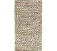 HAMID - Tapis de Jute Giralda 100% Fibre de Jute Naturelle - Moquette Douce et Haute Résistance - Tissé à la Main - Salon, Salle à Manger, Chambre, Tapis de Salle - Blanc (110x60cm)