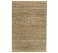 HAMID - Tapis de Jute Giralda 100% Fibre de Jute Naturelle, Moquette Douce et Haute Résistance, Tissé à la Main, Salon, Salle à Manger, Chambre, Tapis de Salle, Naturelle (170x120cm)