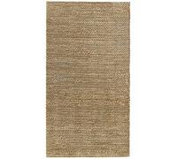 HAMID - Tapis de Jute Giralda 100% Fibre de Jute Naturelle, Moquette Douce et Haute Résistance, Tissé à la Main, Salon, Salle à Manger, Chambre, Tapis de Salle, Naturelle (110x60cm)
