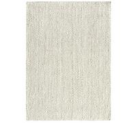 HAMID - Tapis de Jute Granada 100% Fibre de Jute Naturelle Blanc - Moquette Douce et Résistance Moyenne - Tissé à la Main - Salon, Chambre, Tapis de Couloir - Blanc (170x120cm)