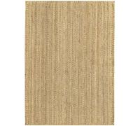 HAMID, Tapis de Jute Granada 100% Fibre de Jute Naturelle, Moquette Douce, Tissé à la Main, Salon, Chambre, 170 x 120 cm