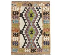 HAMID -Tapis Kilim Herat, 100% Laine Tissée à la Main, Tapis Ethnique pour Salon, Chambre, Salle à Manger, (89x67cm)