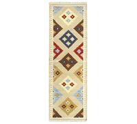 HAMID - Tapis Kilim Lori Oriental Design - 100% Laine - Kilim tricoté Main - Couloir, Salon, Chambre, Salon, Entrée… (D2, 250x80 cm)