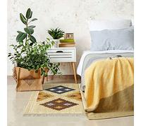 HAMID - Tapis Kilim Lori Oriental Design - 100% Laine - Kilim tricoté Main - Couloir, Salon, Chambre, Salon, Entrée… (D2, 110x60 cm)