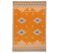 HAMID Tapis Kilim Lori - Tissé à la Main en 100% Laine, Style Ethnique bohème, Doux et résistant, idéal pour Le Salon, la Chambre et la Salle à Manger (230 x 160 cm)