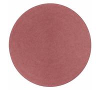 HAMID Tapis Rond Nansa Intérieur/Extérieur en Pet Recyclé - Lavable et Imperméable - Écologique & Durable - Idéal pour Terrasse, Jardin ou Salon(200x200cm, Cerise)
