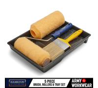 Hamilton 3561329-90 Ensemble de pinceaux de maçonnerie Bleu/jaune 22,9 cm