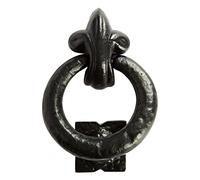 Hammer and Tongs Fleur de Lis HOPOKER DOOR - H140MM - Black