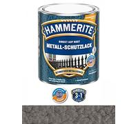 Hammerite 250 ml Direct sur Rouille Métal de protection peinture Gris foncé, martelé