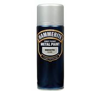 Hammerite Direct pour Rouille Peinture métal Aérosol Finition argent lisse 400 ml
