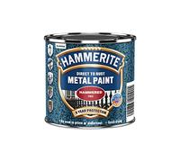 Hammerite Métal Peinture martelé 250ml Rouge | S'applique directement sur le métal rouillé et utilise la technologie silicone pour aider à sceller l'humidité.